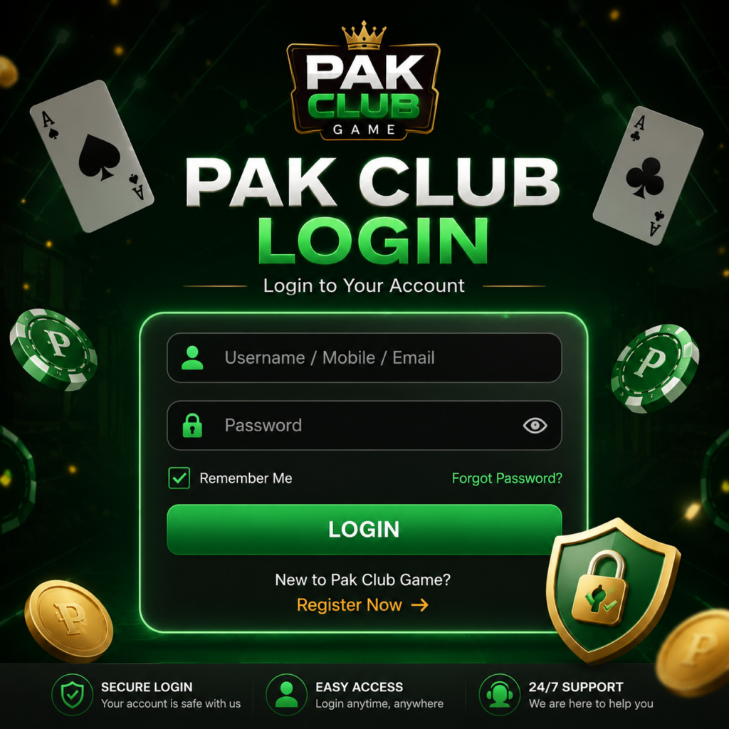 Pak Club Login
